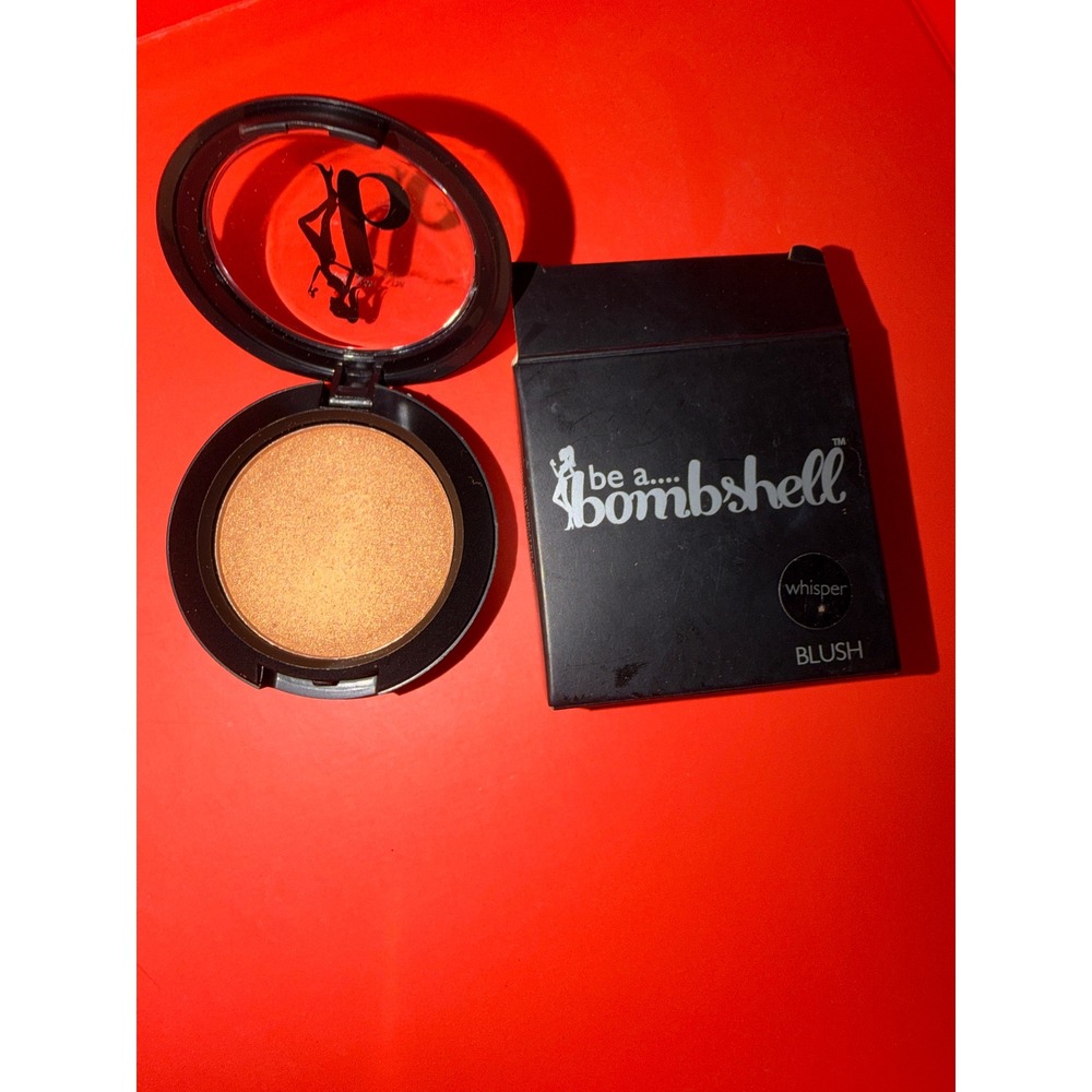 Be A Bombshell Blush Whisper Pressed Powder Shimmer Finish Compact Face